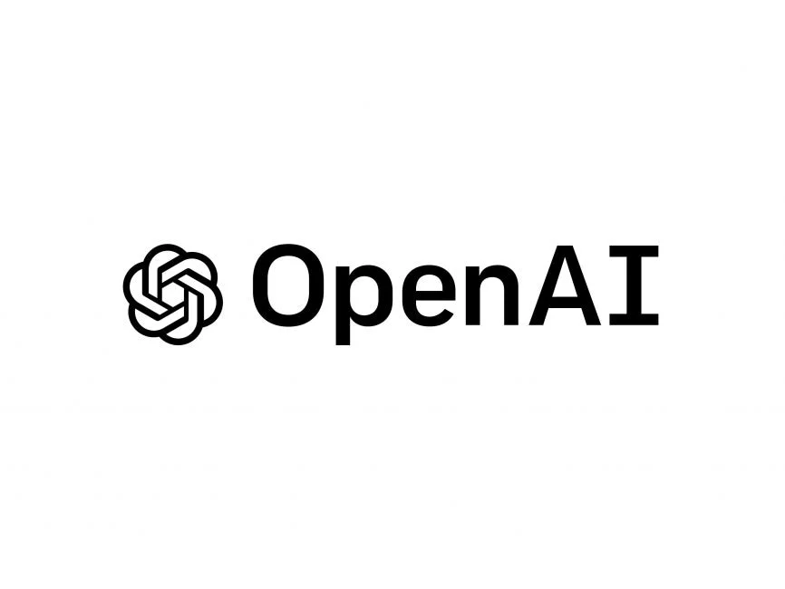 An open AI logo on a white background in Chat GPT Playground.